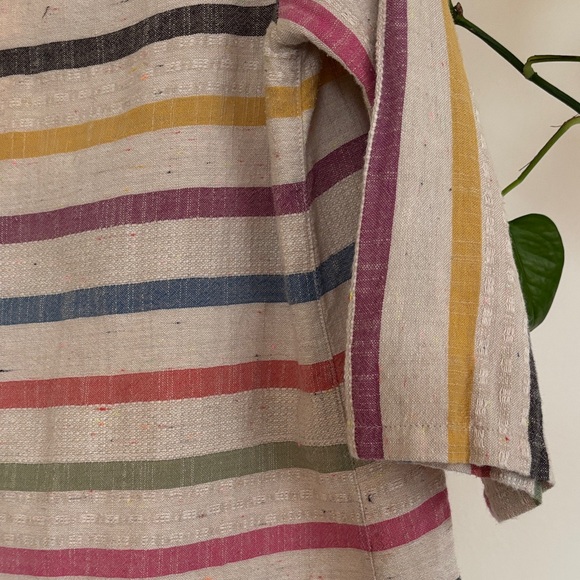 Ace & Jig Multicolor Striped Button-Shoulder Blouse - Picture 5 of 7